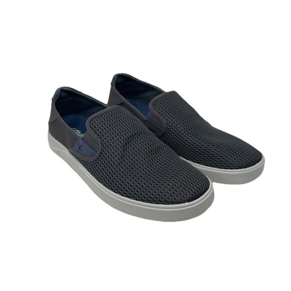 Olukai Lae\'ahi Breathable Slip-On Shoes in Graphite Gray Men\'s main image 8
